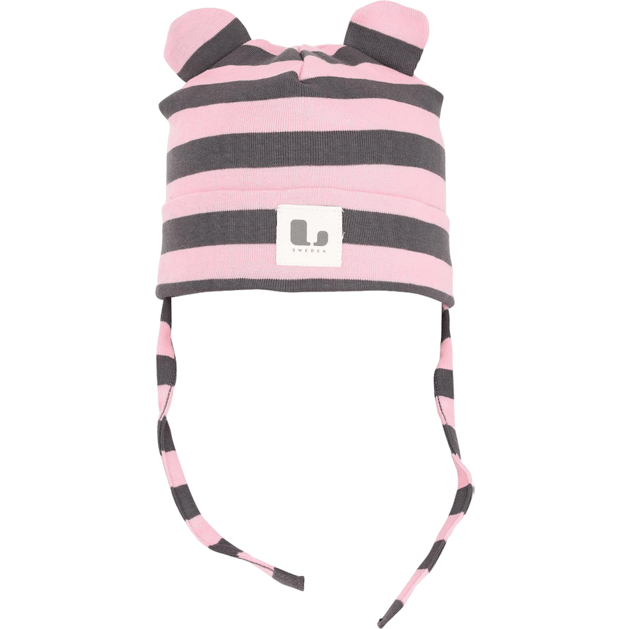 Lane Baby Hat Pink/Grey