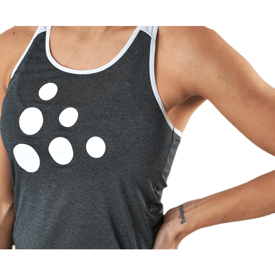 Eaze Singlet White/Grey