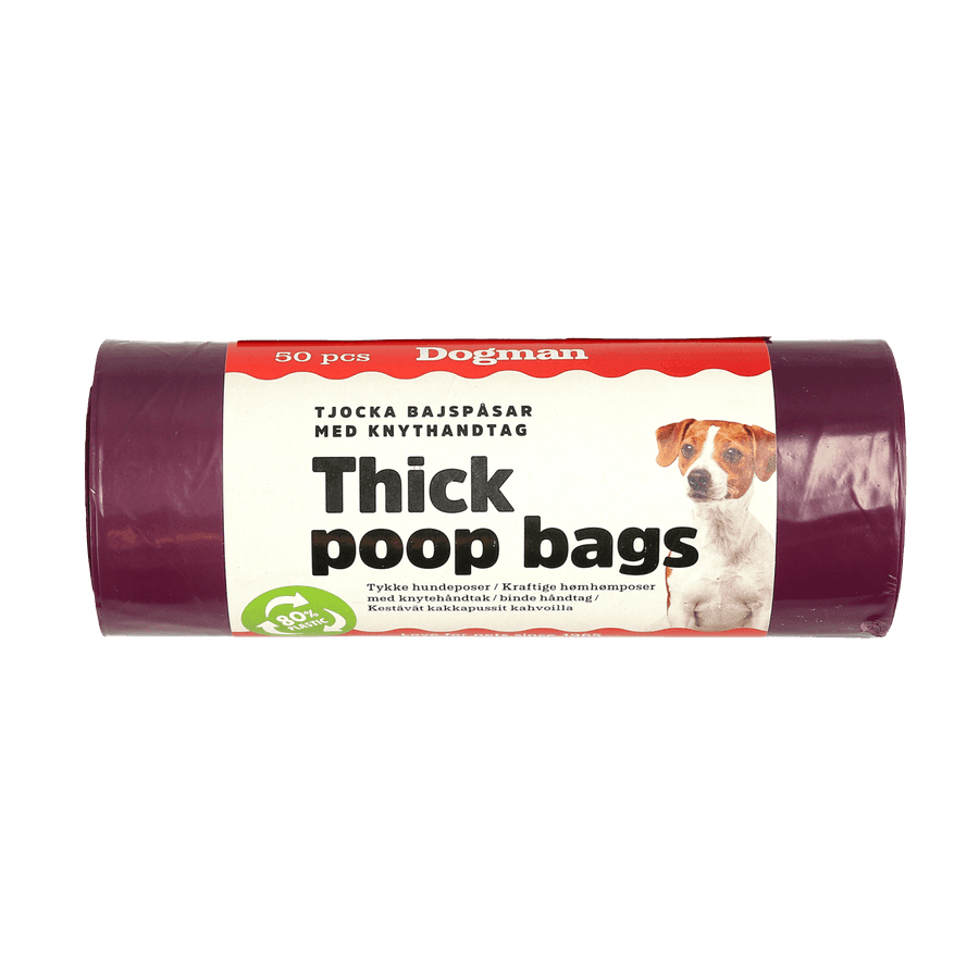 Bajspåsar med handtag 50p Lila