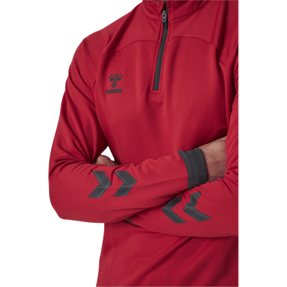 Half Zip Red