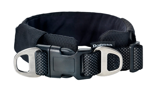 Fodrat Hundhalsband Emmi Ställbart Svart XL