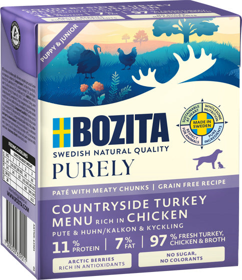 Purely Dog Paté Puppy Turkey Våtfoder 370g