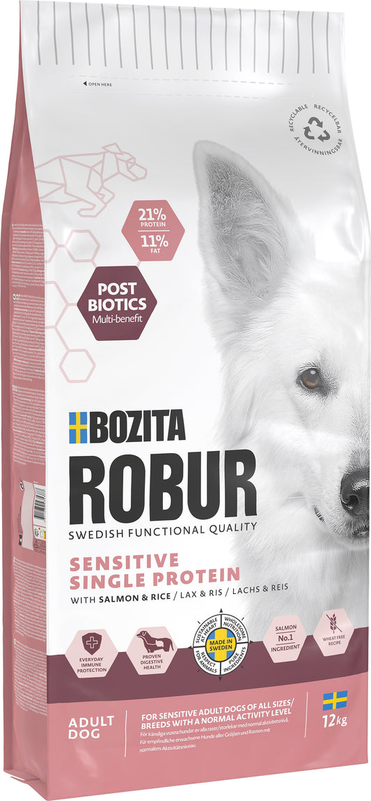Adult Sensitive Single Protein Salmon Hundmat 12kg