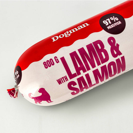 Lamb & Salmon Sausage Våtfoder för hund 800g