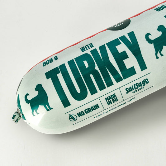 Turkey Sausage Våtfoder för hund 800g