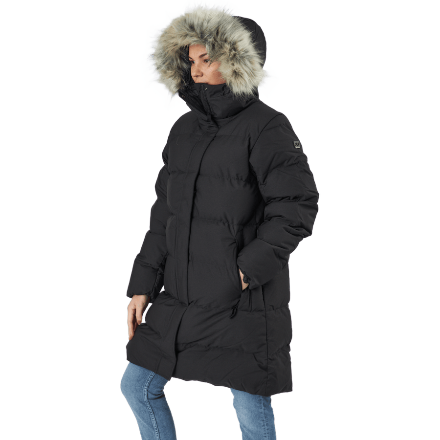 W Blossom Puffy P Black