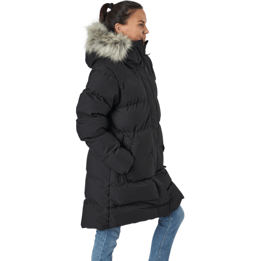 W Blossom Puffy P Black