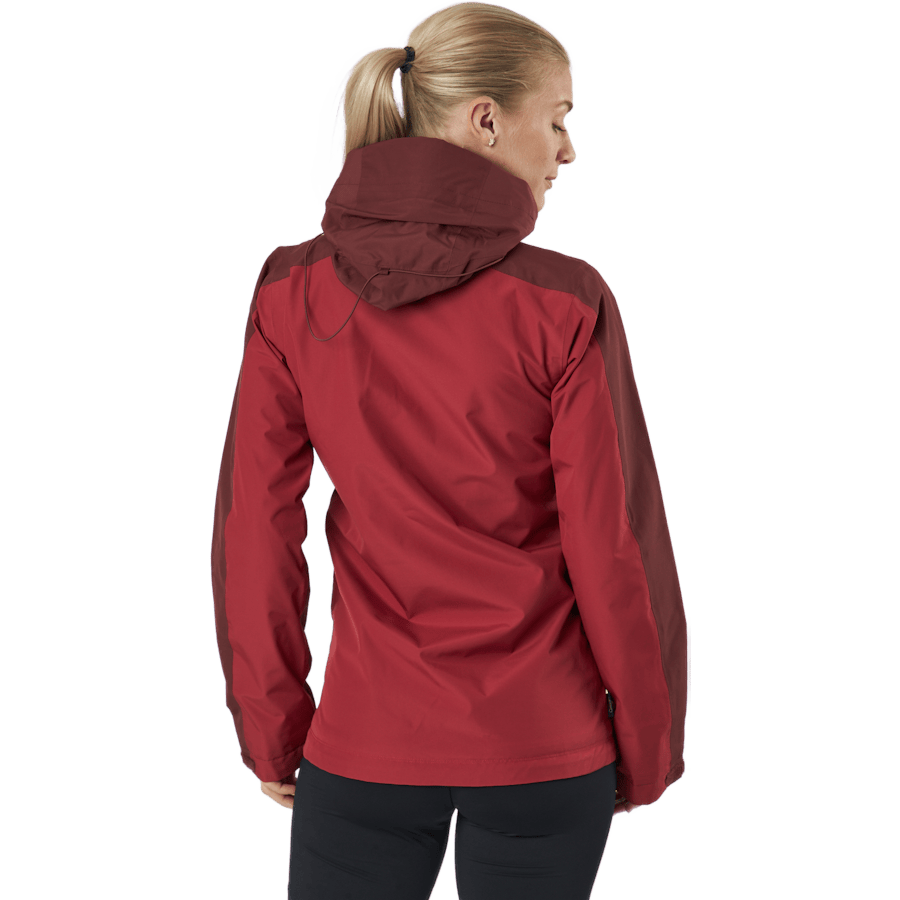 Mila Rain Jacket Maroon Red/brick Red