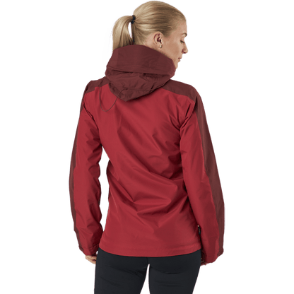 Mila Rain Jacket Maroon Red/brick Red