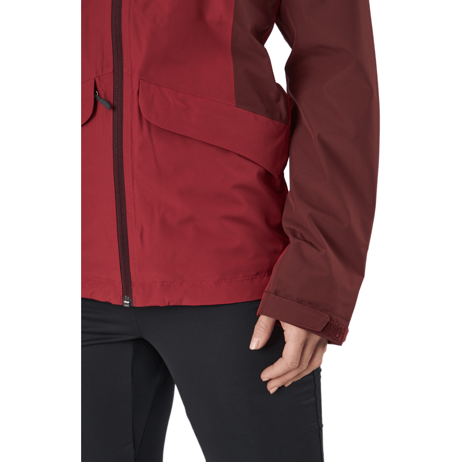 Mila Rain Jacket Maroon Red/brick Red