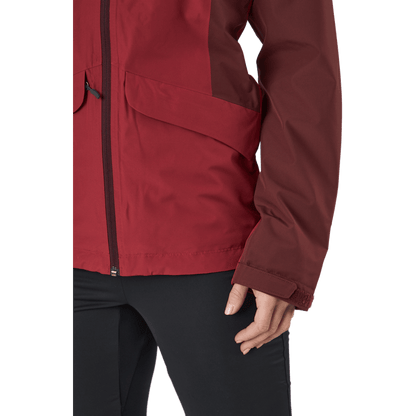 Mila Rain Jacket Maroon Red/brick Red