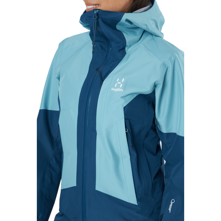 Lumi Jacket Women Dark Ocean/frost Blue
