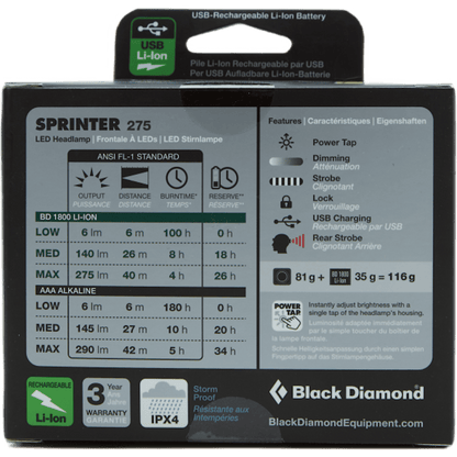 Sprinter 275 Headlamp Aluminum