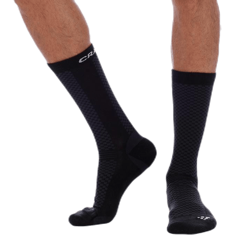 Warm Mid 2-Pack Sock White/Black