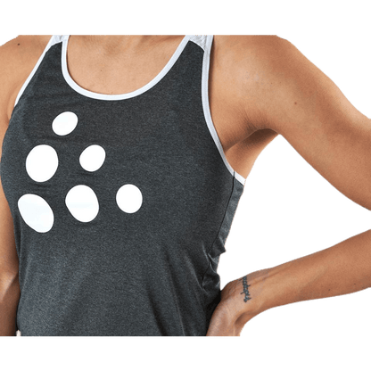 Eaze Singlet White/Grey