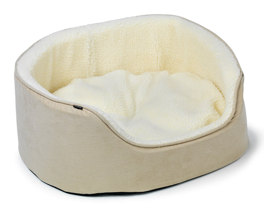 Sherpa Hundbädd Med Hög Kant Beige M