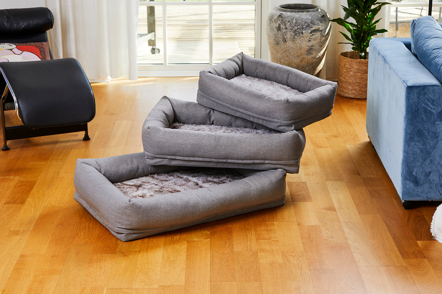 Classy Memory Foam Hundbädd Beige L