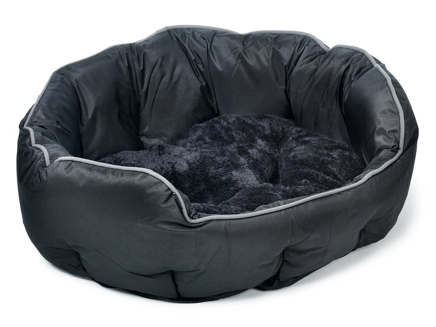 Buddy Hundbädd Oval Svart M