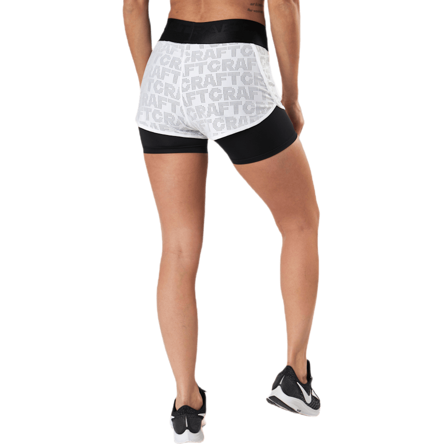 Core Charge Logo Shorts White/Black