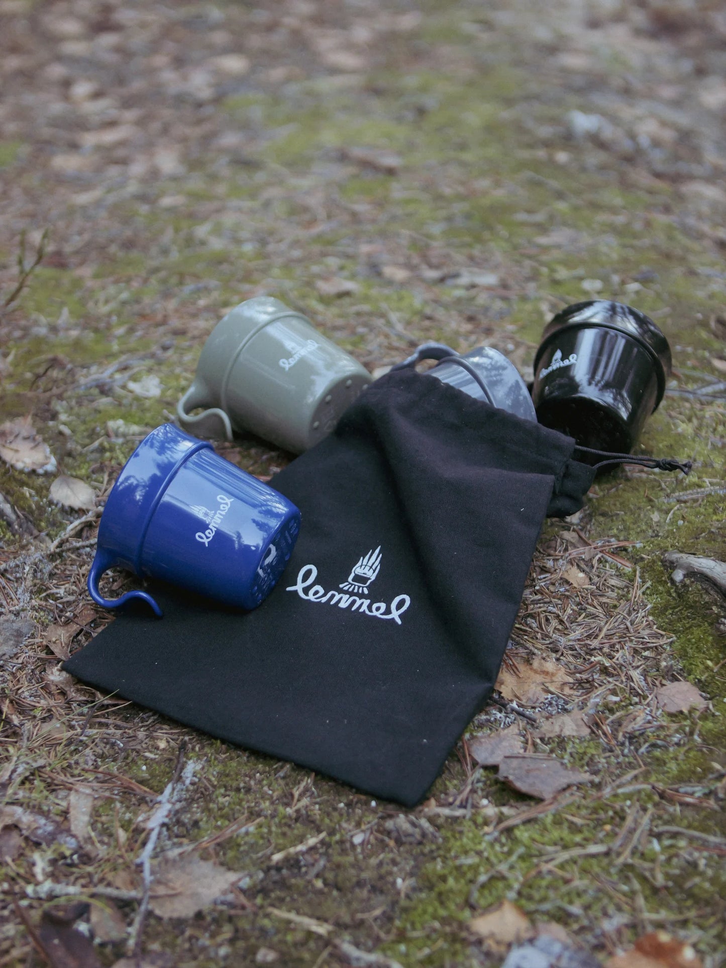 Stackable mug "Kompispåsen", kit of 4 in bag