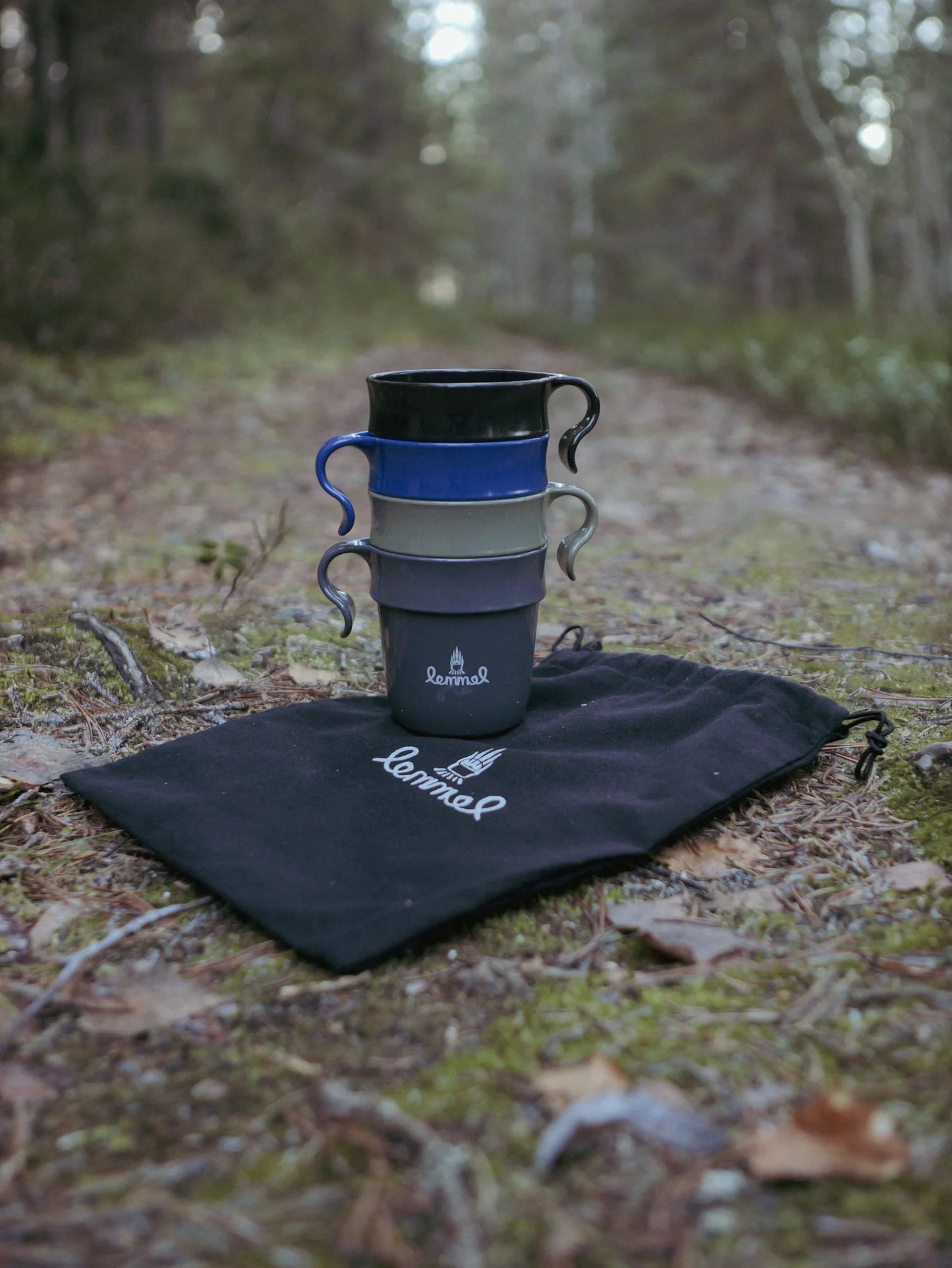 Stackable mug "Kompispåsen", kit of 4 in bag