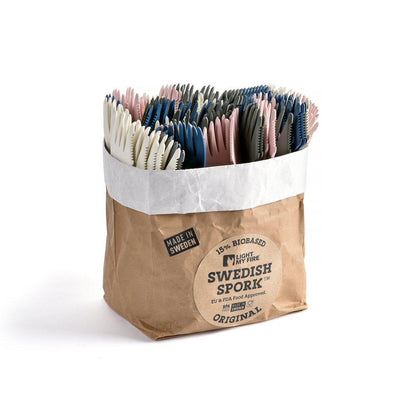 Swedish Spork original i kraftpåse med flera färger